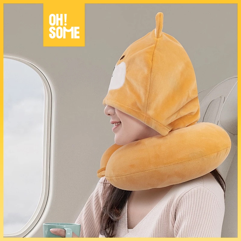 OHSOME - Alba Sol Hooded Neck Pillow Bantal Leher