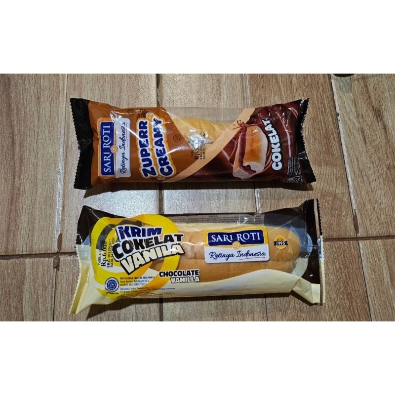 

Sari Roti Zeperr Creamy/ Cokelat Vanila 66gr