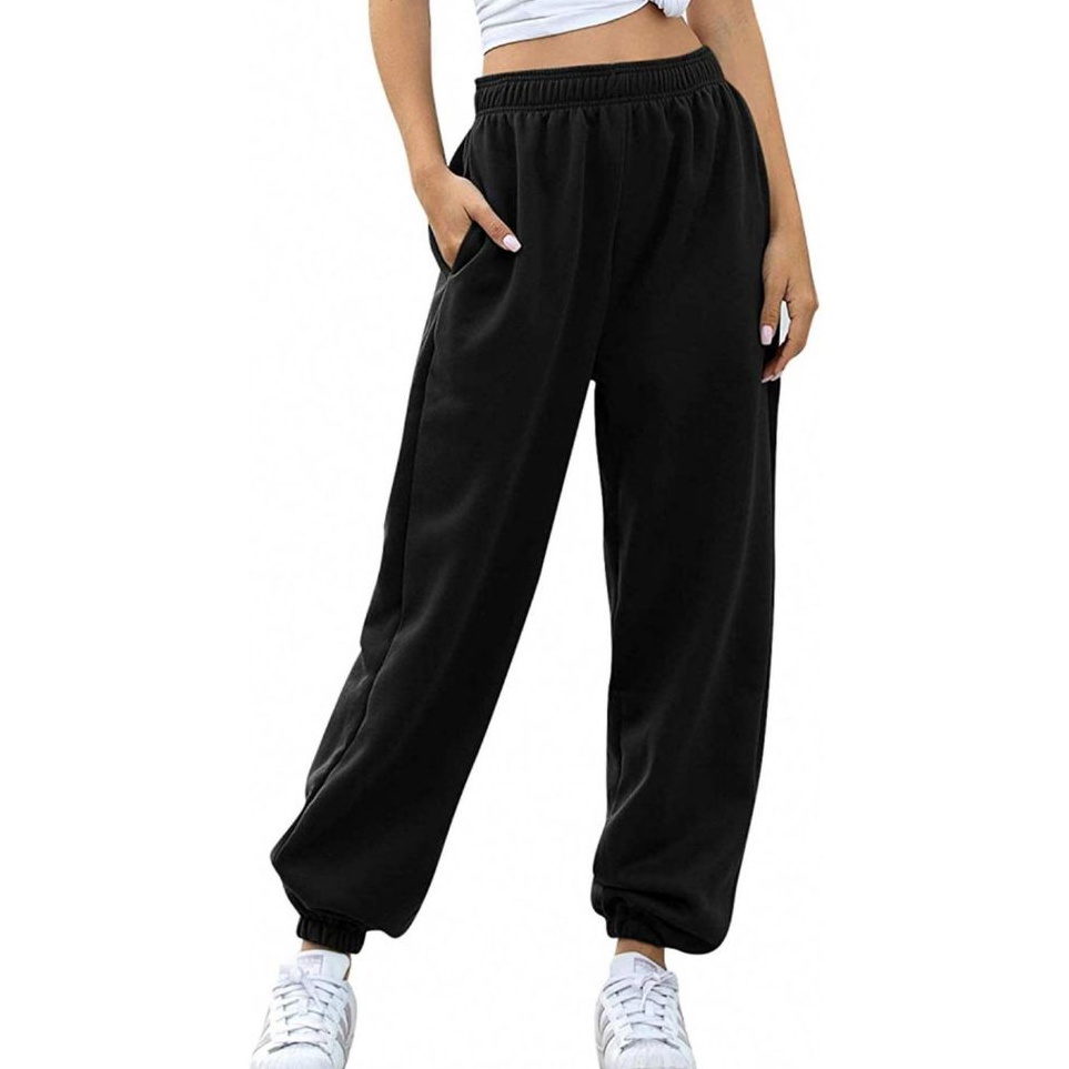 KODE M26J HESCLOTHES  Celana Joger wanita tebal sweatpants bahan tton fleece