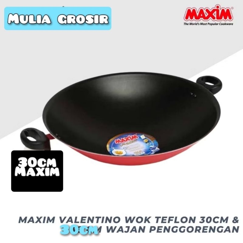 Wajan Maxim 30cm Wok Maxim Valentino 30cm