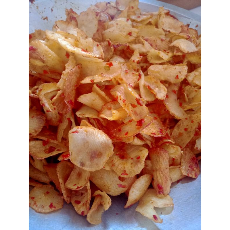 

Keripik Singkong / Ubi Pedas 1/2 KG
