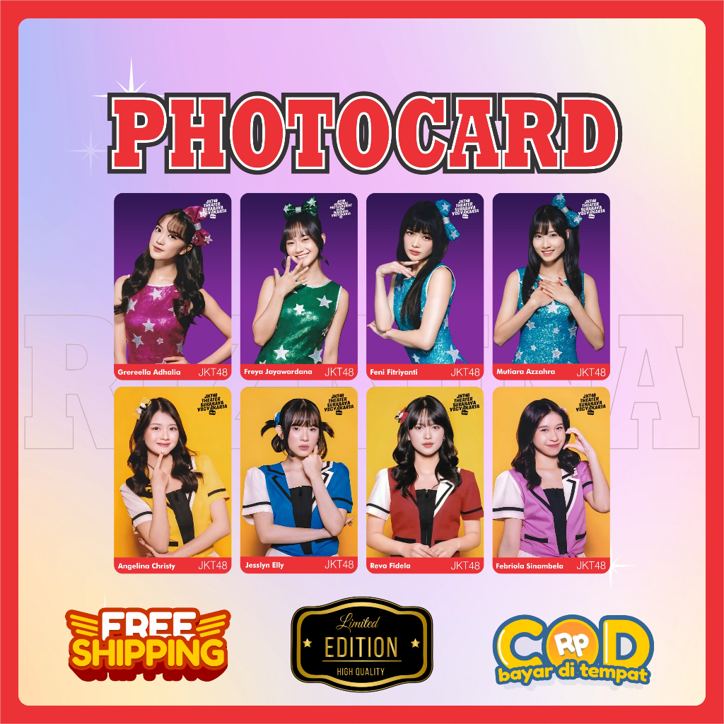 Photocard JKT48 Theater Sementara RKJ Isi 25 Pcs Langsung Dikirim Bisa COD, Bonus Inner Sleeve