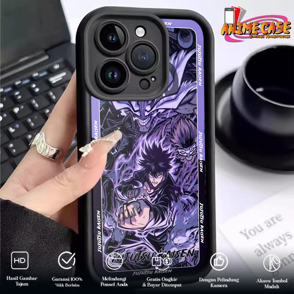 CASE ANIME JUJUTSU FOR ALL TYPE CASE HP GLOSSY HARDCASE SOFTCASE HAPE ANIME CASE