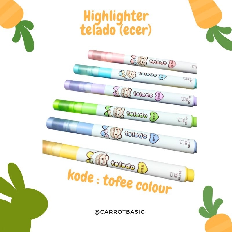 

(1 pcs) stabilo highlighter untuk journalling dodo girl scrapbook