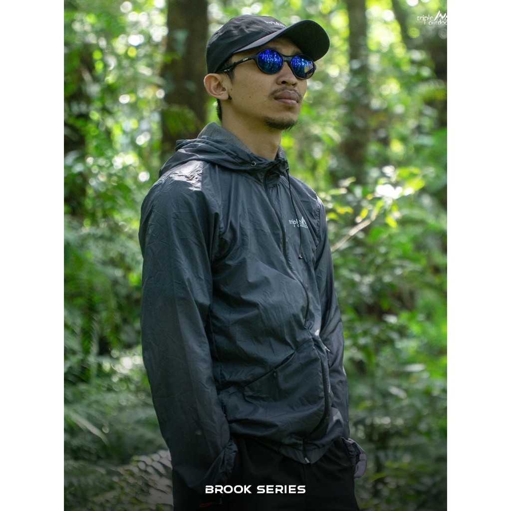 Jaket Sepeda Triple Outdoor - Jaket Windproof Brook Series - Jaket Running Ultralight