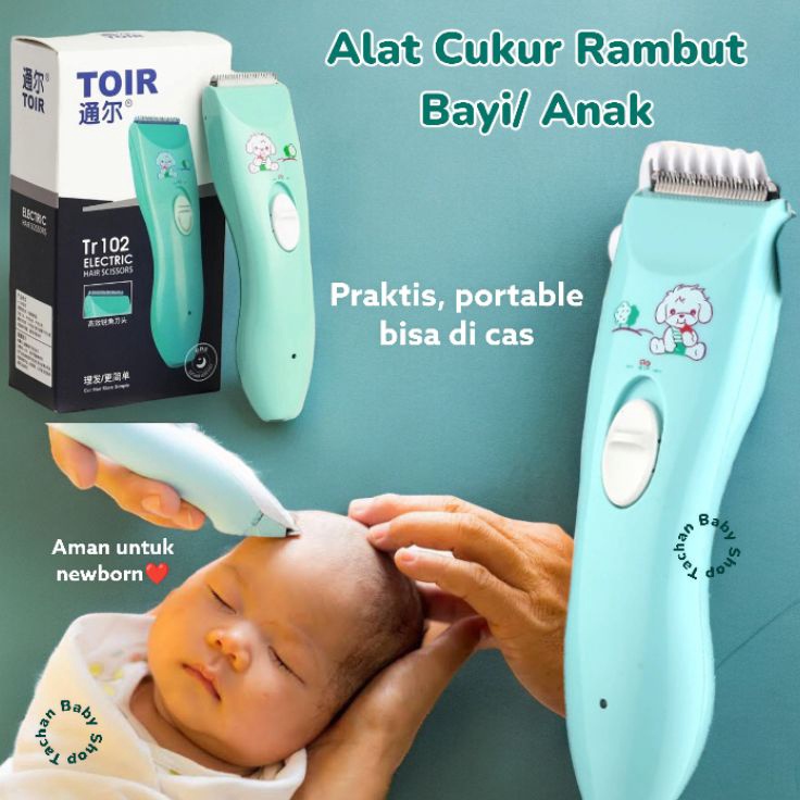 Hadir Terkeren  Alat Cukur Rambut Bayi portable bisa di cas  Baby Hair clipper  cukur rambut anak  a