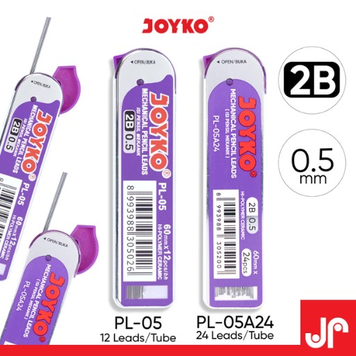 

JOYKO PENCIL LEAD MECHANICAL LEADS 2B 0.5MM PL-05 / ISI PENSIL MEKANIK 0.5MM 2B