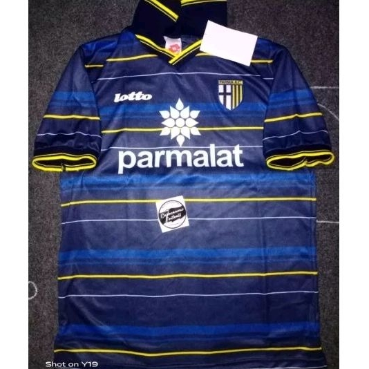 JERSEY PARMA RETRO 3rd third 1998 1999 2000 98 99 00 1997 1996 97 96 full nameset celana blokecore