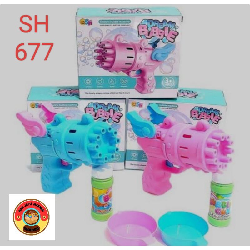 Mainan anak bubble gum angel tembakan balon