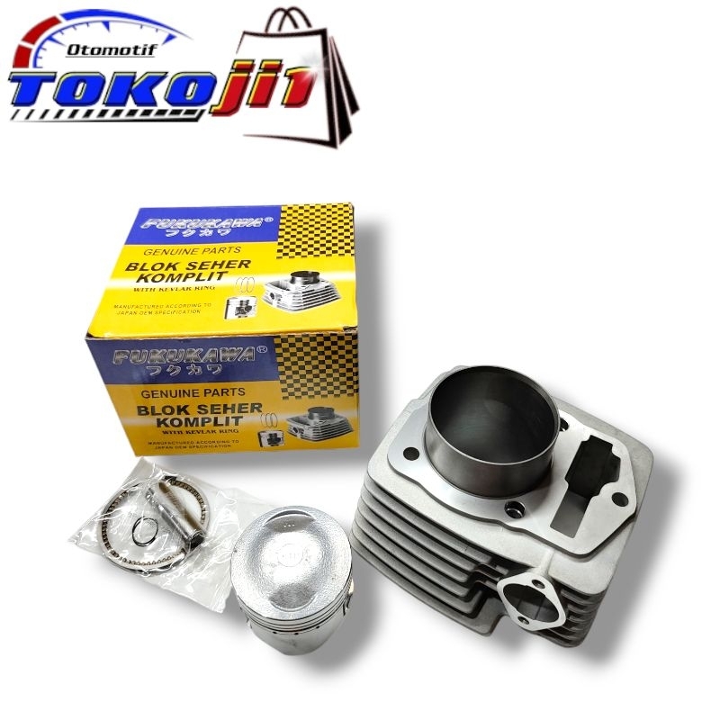 BLOK SEHER SET PISTON MEGAPRO PRIMUS HIU KEH ORIGINAL FUKUKAWA
