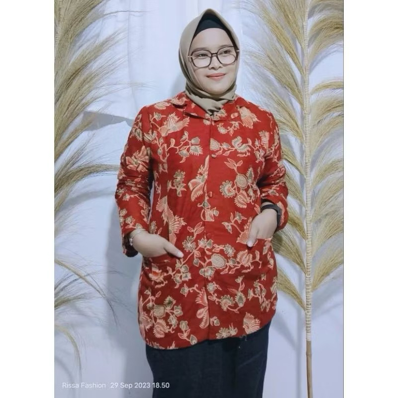 Seragam batik DWP dharma wanita persatuan terbaru lapis furing batik DWP terbaru baju batik dharma w