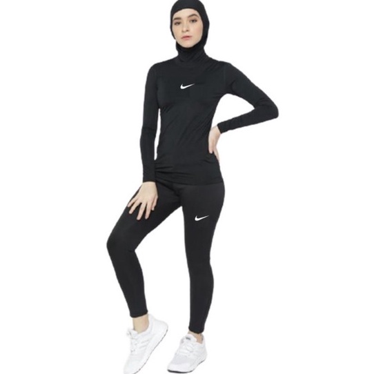 Lebih Populer  Full Set Baju Olahraga Wanita Senam Aerobik Yoga Manset Baselayer Panjang  Leging Pan