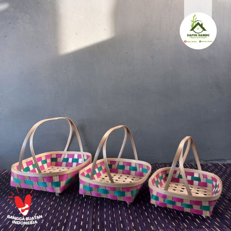 KERANJANG PARCEL BUAH/KERANJANG BUAH/PARCEL BUAH/KERANJANG BAMBU