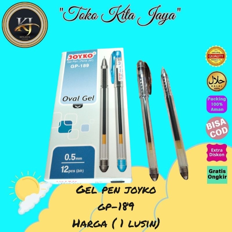 

Pulpen gel joyko gp-189 0,5mm ( 1 Pack )