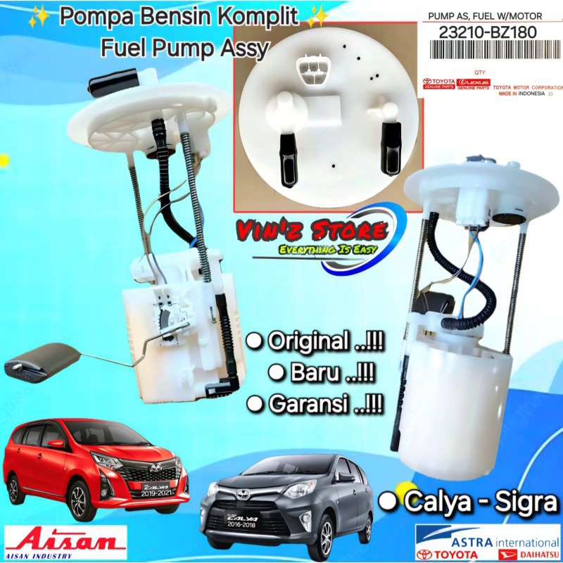 ORIGINAL POMPA BENSIN KOMPLIT FUEL PUMP ASSY  CALYA SIGRA 1.2L 3NR-VE ASLI BARU GARANSI