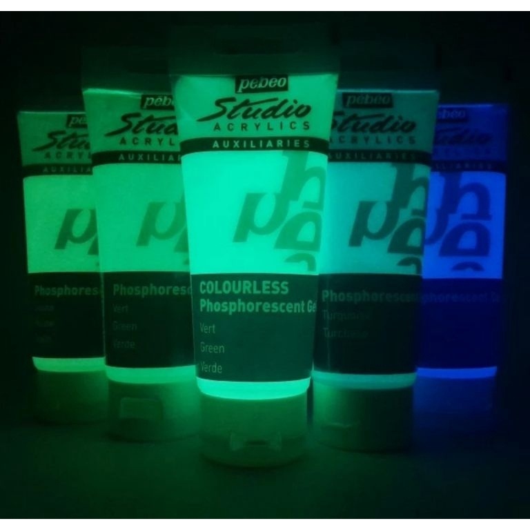 

KODE Q57Q PEBEO GLOW IN THE DARK ACRYLIC PAINT 1 ML PHOSPHORESCENT GEL CAT FOSFOR