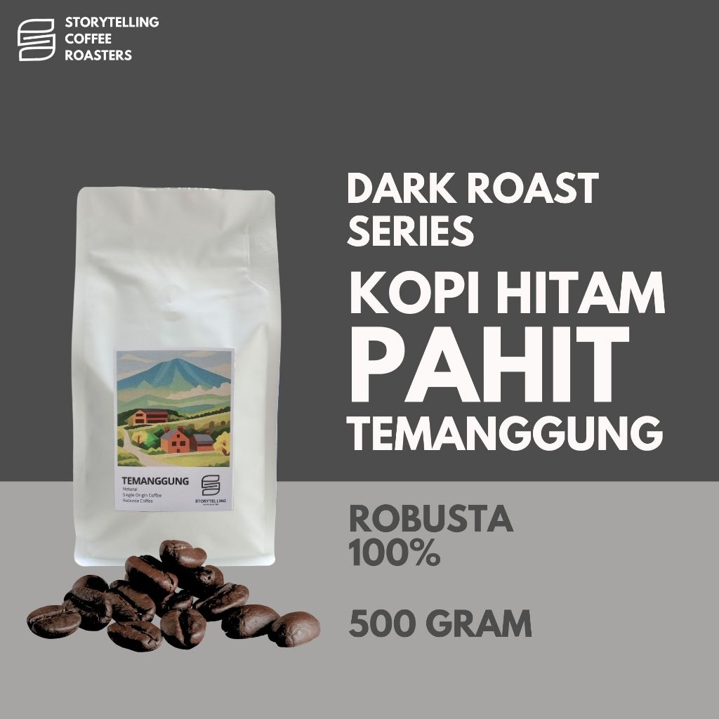 

Kopi Robusta Temanggung dark roast / 500 gram / biji bubuk storytelling coffee roasters