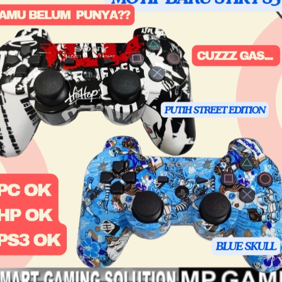 Stik Playstation 3 Stick PS3 Wireless OP HITAM WARNA Stik PS3 Stik PC LAPTOP HP