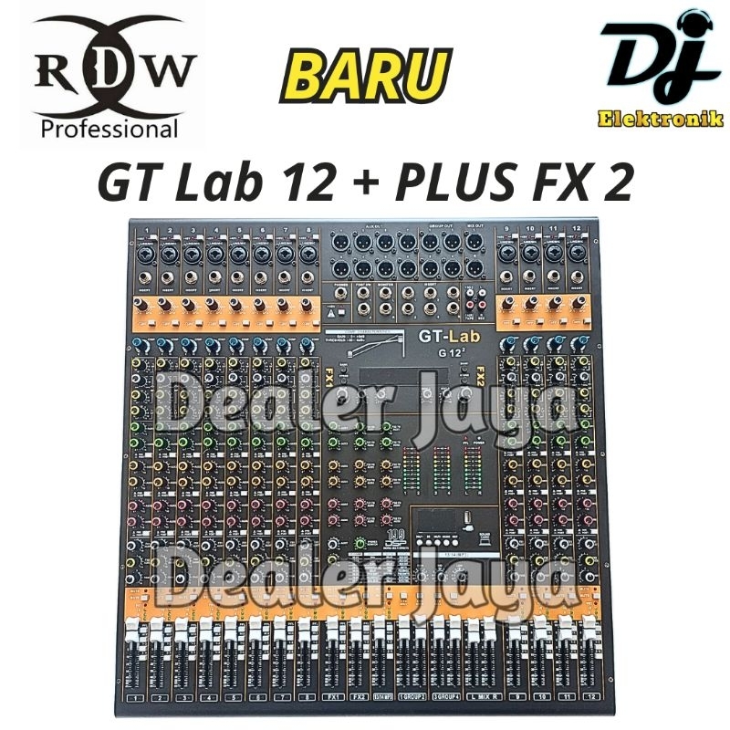 Mixer Analog RDW GT Lab 12 / G12 / G 12 + KOMPRES PLUS FX 2 - 12 channel