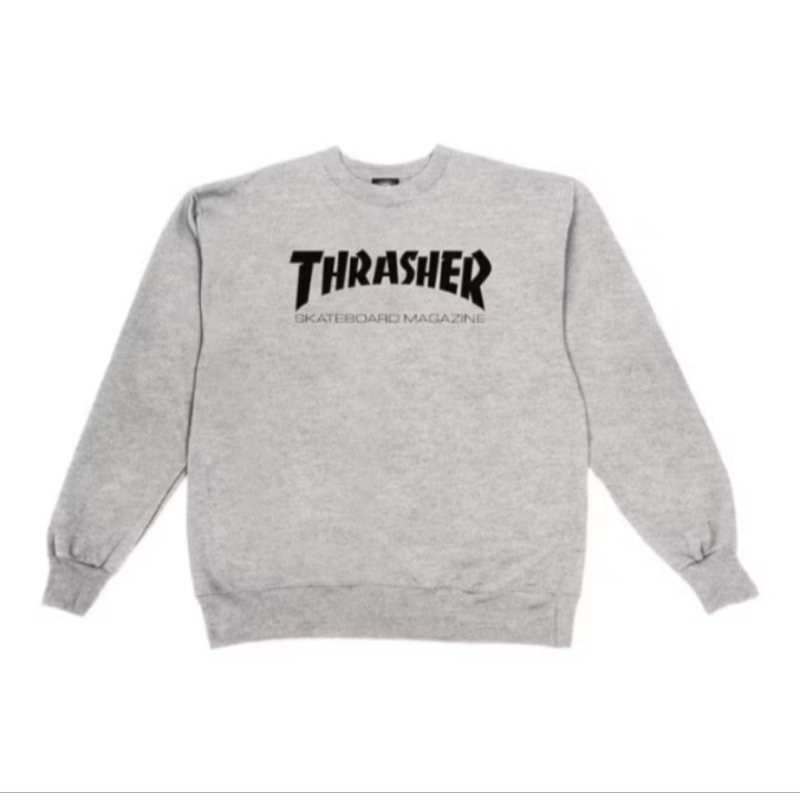 CREWNECK THRASHER GREY ORIGINAL USED