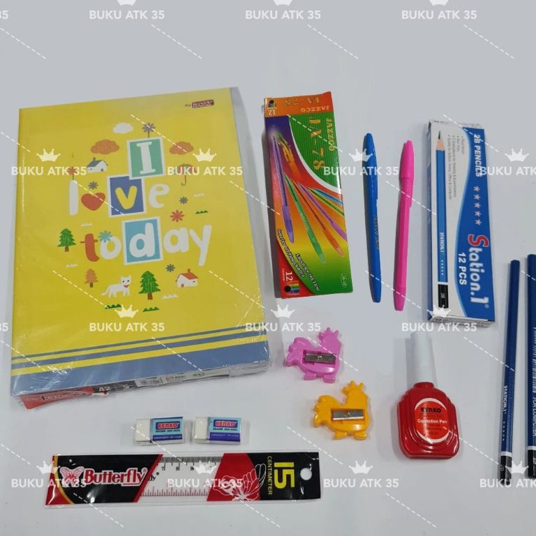 

Murah Harga PROMO MURAH Paket Alat Tulis Set LENGKAP buku BIG BOSS 42