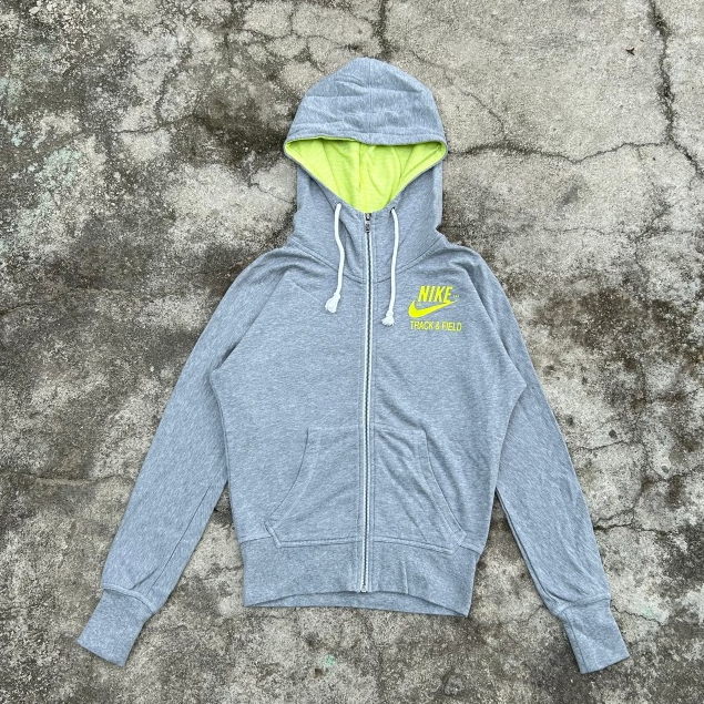 Zipper Hoodie Nike Track & Field Second Original Warna Abu-Abu