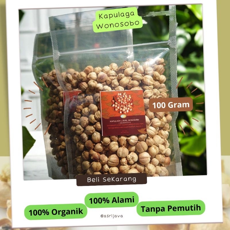 

Kapulaga Kering Kemasan 100gr 250gr gram Lokal Wonosobo Cardamon Kapol Jawa