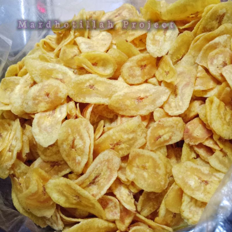 

Keripik pisang tawar iris bulat 500g / keripik pisang oval tawar / keripik pisang nangka tawar bulat