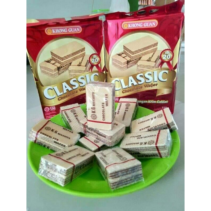 

Biskuit Wafer Khong guan Classic 18 Gr x 10 Ketengan, 360 Gr, Grand Classic 72 Gr, Nissin Nitto 10 x 17 Gr, Apollo Milk Wafer, Chocolate 12 x 12 Gr