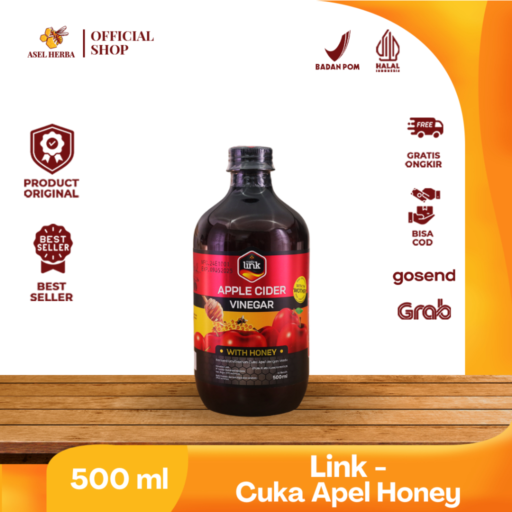 

Cuka Apel Plus Madu 500ml Membantu Atasi Berat Badan dan Kolesterol