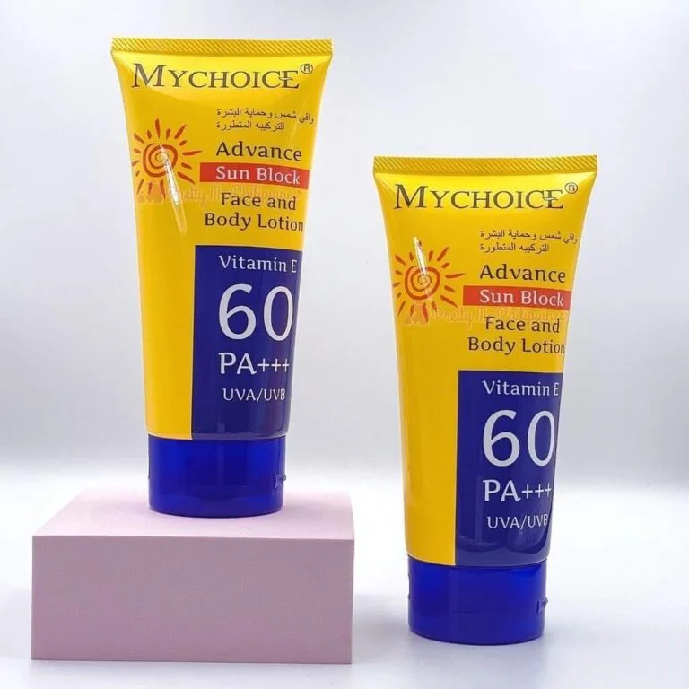 MYCHOICE ADVANCE SUNSCREEN FACE&BODY LOTION VITAMIN E 60PLUS+++ 150gr - SUNSCREEN THAILAND BEST SELL