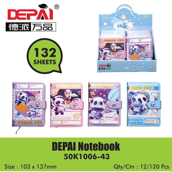 

DEPAI NOTEBOOK TYPE 50K1006-43 UK. 103 X 137 MM ISI 132 SHEETS / 80GSM - BUKU CATATAN - BUKU DIARY