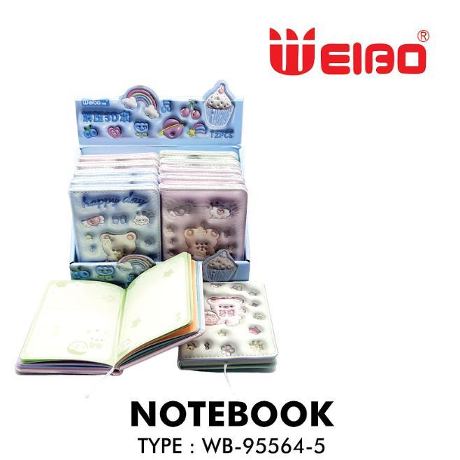

BUKU CATATAN KERJA LUCU FYM WEIBO NOTEBOOK TYPE WB-95564-5 UK. 100 X 140MM 96 LEMBAR