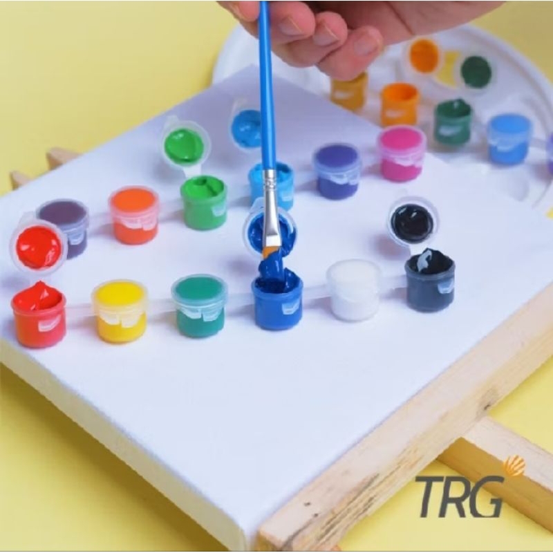 

Cat acrylic 1set 6warna kemasan minipot ukuran 3ml