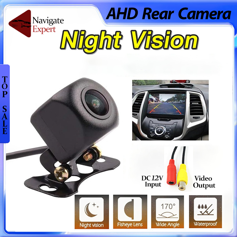 AHD 720P Kamera Mobil Kamera Pandangan Belakang Night Vision Lensa Sudut Lebar 170° Lensa Cembung Ka