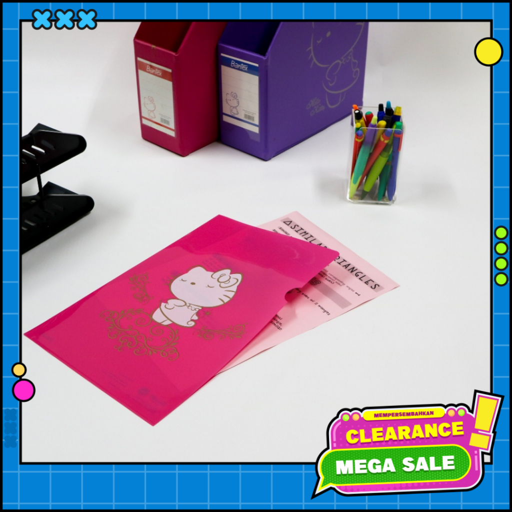 

[BMS Bekasi] Bantex Map Plastik / L Folder Motif Hello Kitty Ukuran Folio - 2245AHK