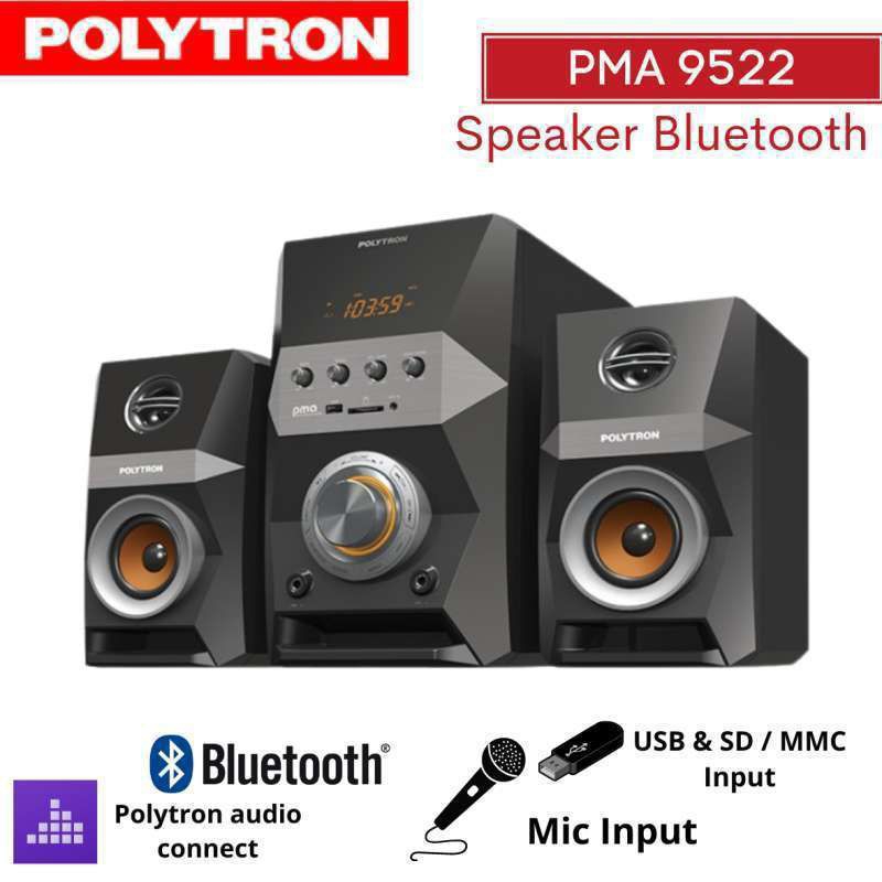 speaker bluetooth POLYTRON PMA 9522 speaker aktif karaoke