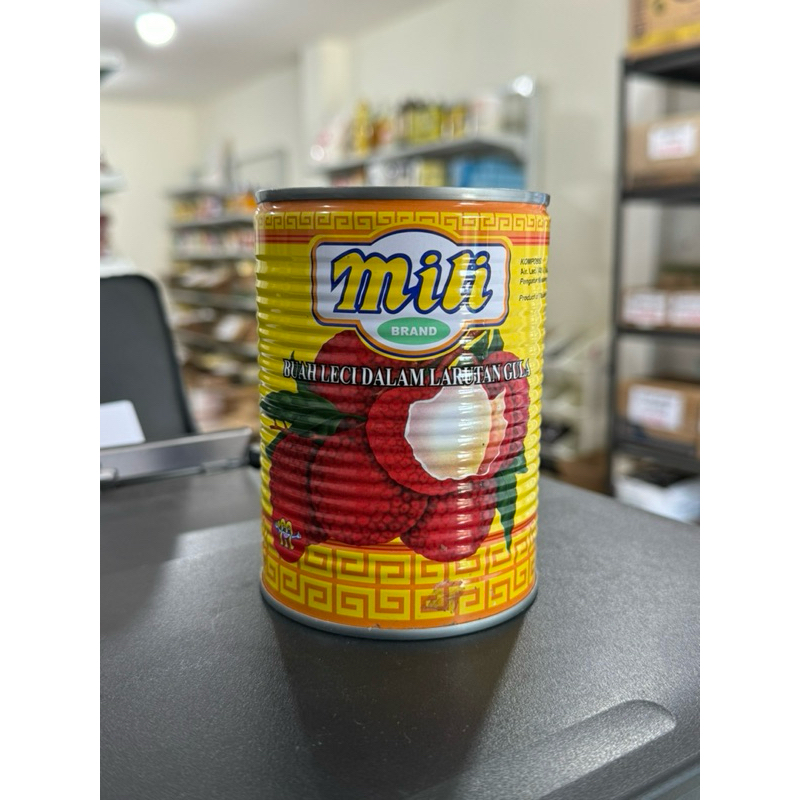 

Buah kaleng Mili leci / lychees 565Gr