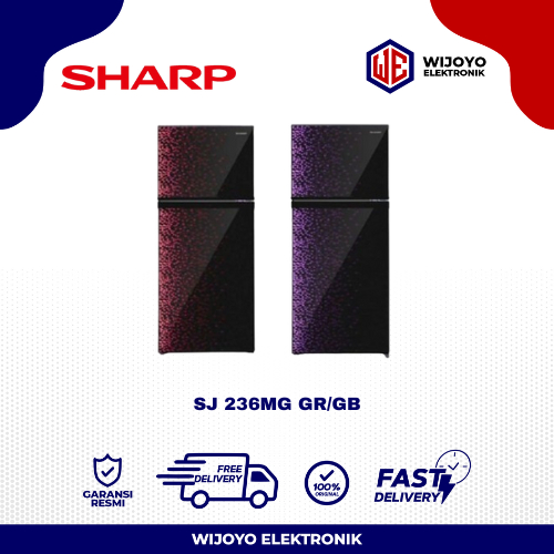 Kulkas 2 Pintu Sharp SJ 236 MG Shine Series. No Frost