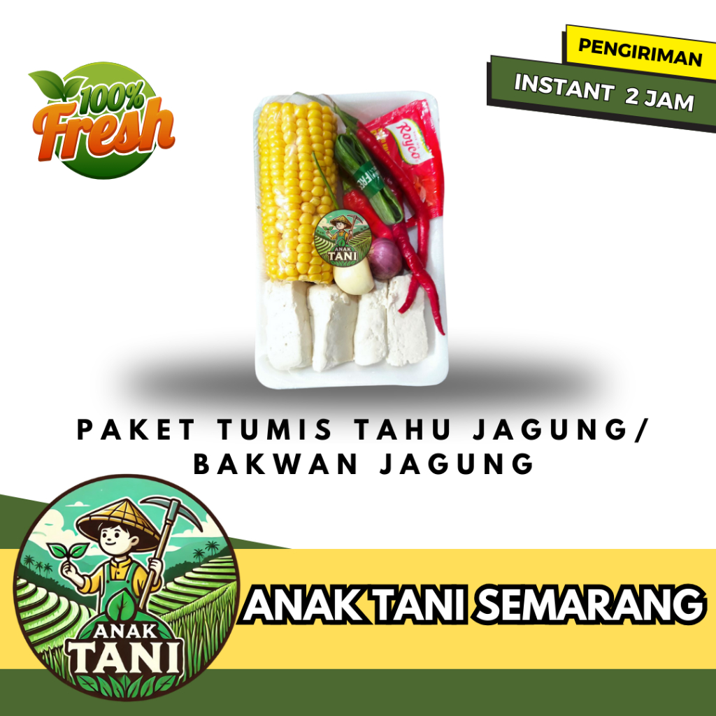 

[ANAK TANI] PAKET BAKWAN JAGUNG / TUMIS JAGUNG TAHU SEGAR SIAP KIRIM INSTANT AREA SEMARANG