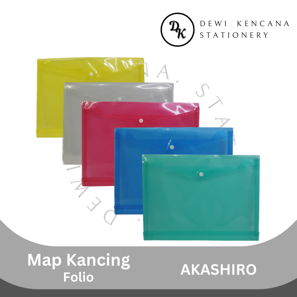 

Map Plastik Kancing Folio (F4) Akashiro / Map Dokumen