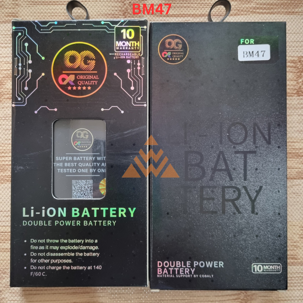 Baterai OGS ~ (BM47/BM 47/BM-47) Xiaomi Redmi 3/3S/3 Pro/3X/Redmi 4X Batre batrai Double Power, Doub