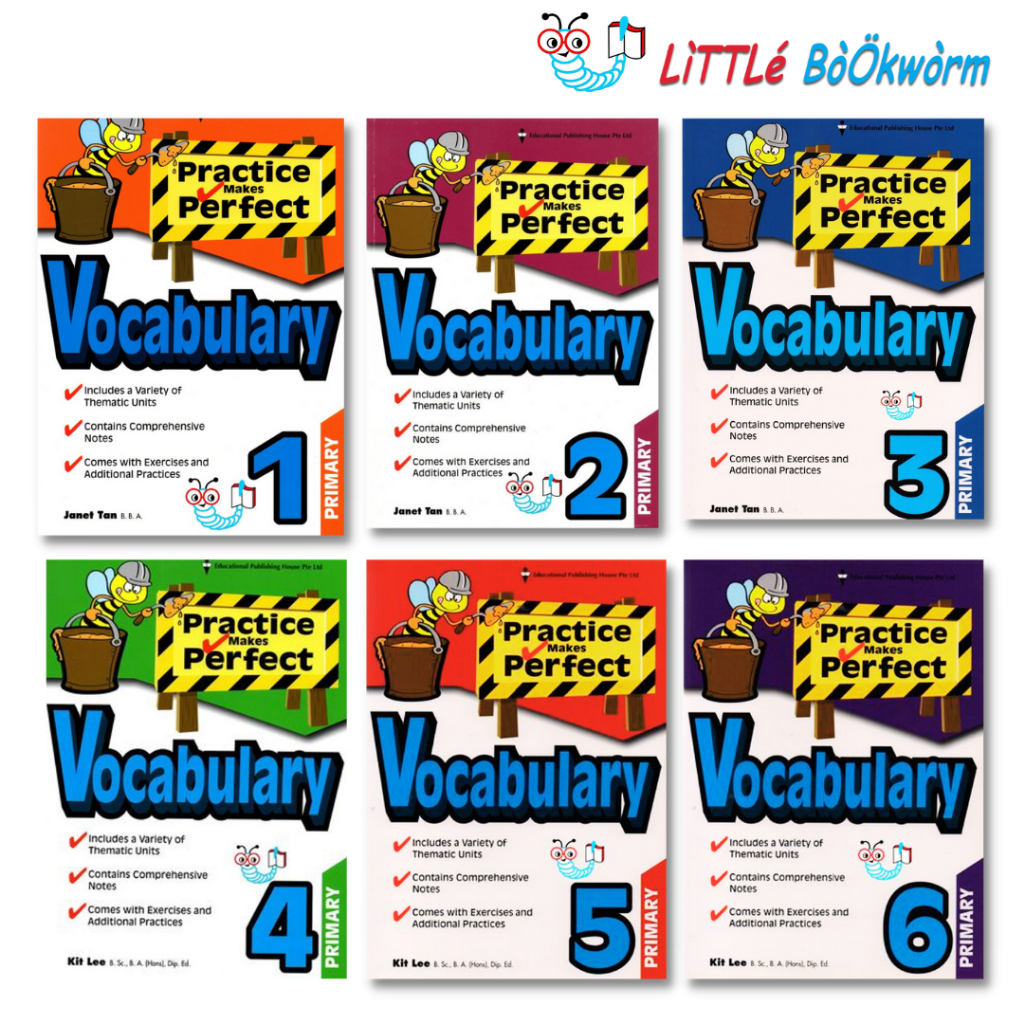 Practice Makes Perfect Vocabulary - Primary 1 - 6 | Buku latihan soal bahasa inggris untuk SD