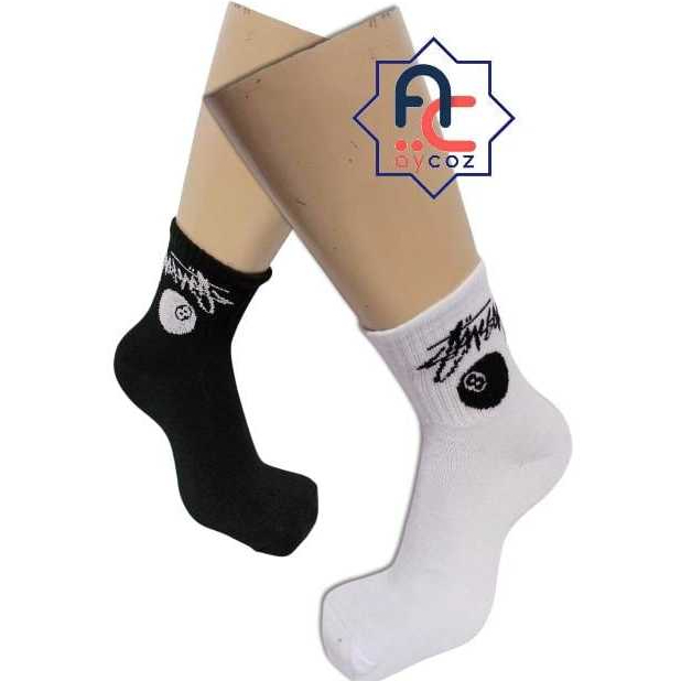 Kaos Kaki Oldschool Skate Motif Stussy Pendek ¾ All Size Dewasa