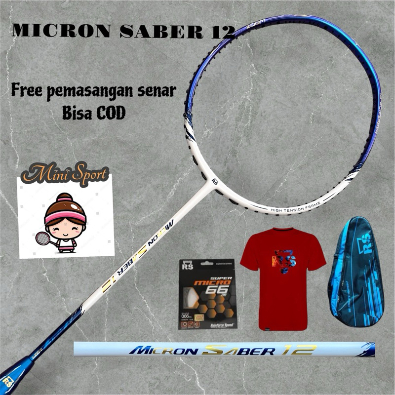 RAKET BADMINTON RS MICRON SABER 12 zoom power