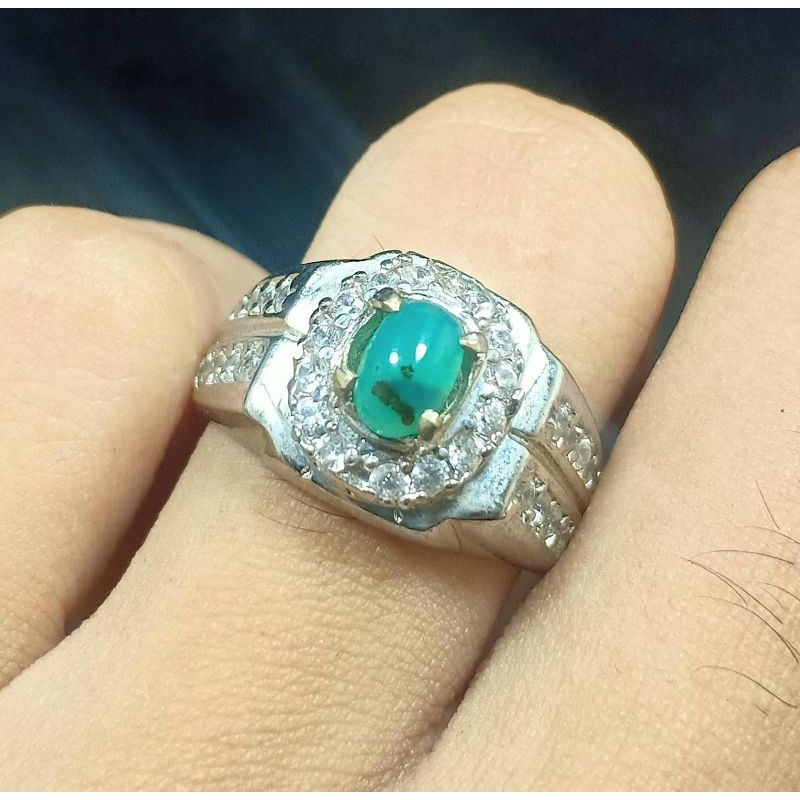 batu cincin bacan doko asli natural (sudah plong kristal)