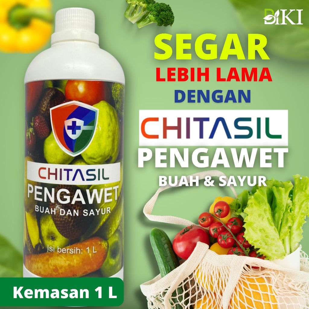 

Chitasil RTU/Siap Pakai 1L - Pelapis/Pengawet Buah Alami HALAL Chitosan