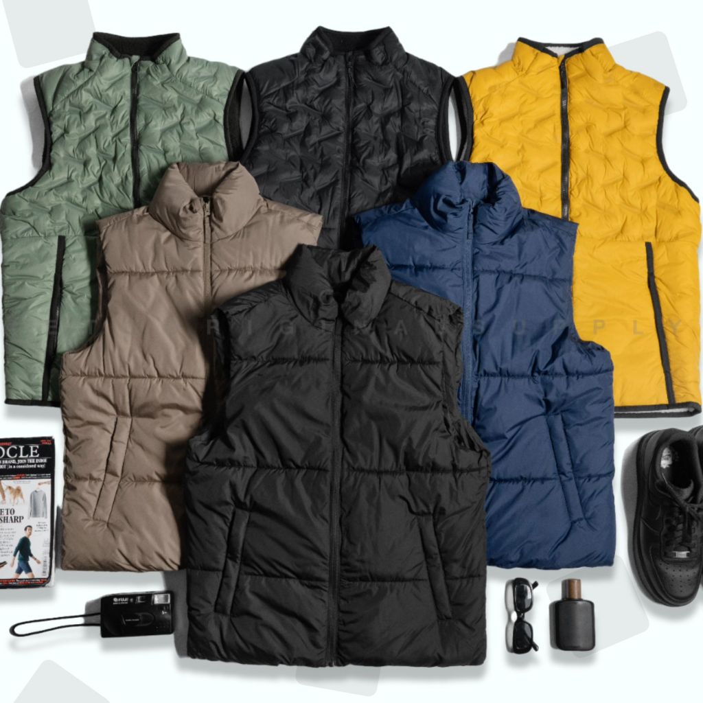Vest Pria Puffer Water Resistance