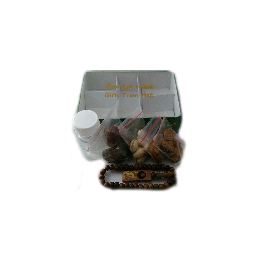 

Paket Kardus E, botol zam2 50ml, kacang fustuk, kurma, tasbih kayu, almond dan kismis - isi 10