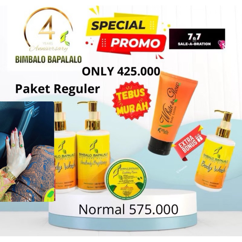 pemutih badan bimbalo bapalalo paket  bandel kulit belang